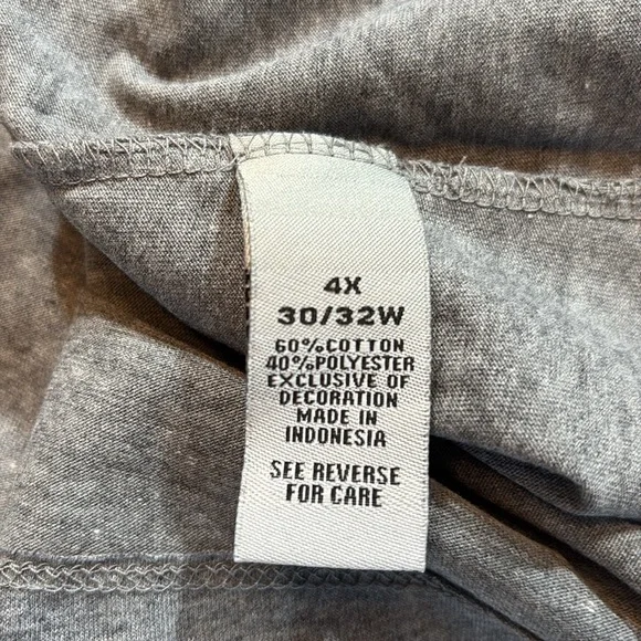 CATHERINES Sequin Penguin Graphic Grey Quarter Sleeve Top sz 4X - Picture 9 of 10